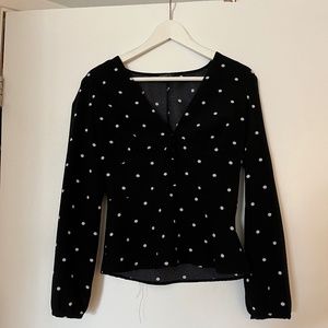 Polka dot blouse